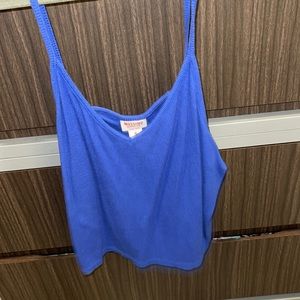 blue crop top